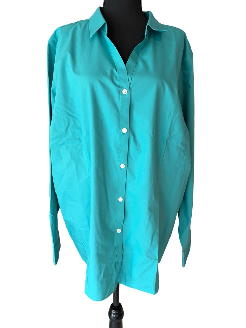 L.L. Bean Teal Button-Down Shirt